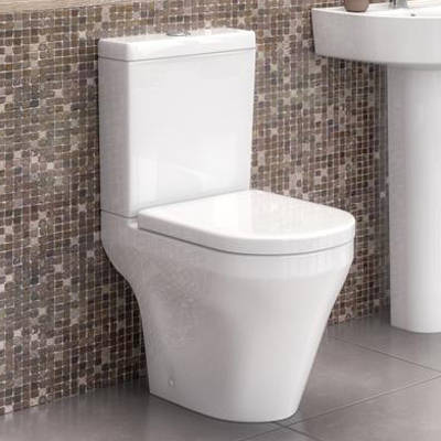 Example image of Premier Marlow Semi Flush Toilet With 520mm Basin & Semi Pedestal.