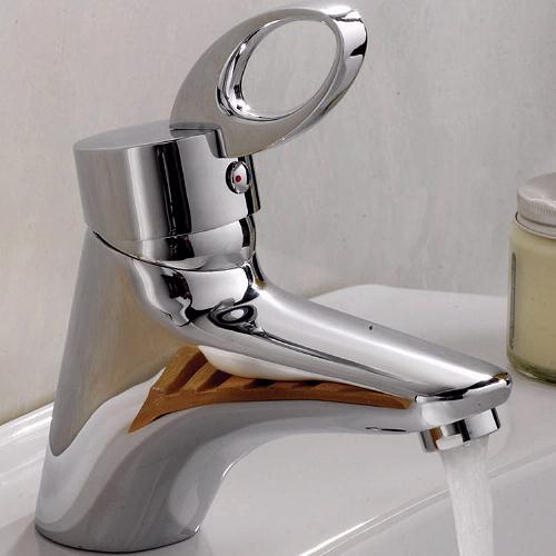 Example image of Ultra Iris Single lever mono basin mixer tap with pop-up waste.