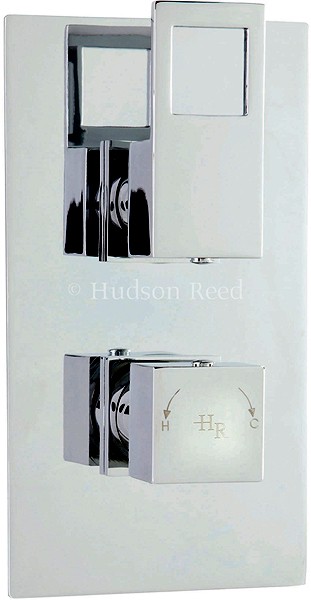 Larger image of Hudson Reed Motif 3/4" Twin Thermostatic Shower Valve With Diverter.