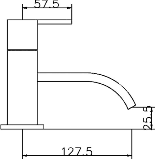 Technical image of Hudson Reed Motif Basin Mixer & Bath Filler Tap Set (Chrome).