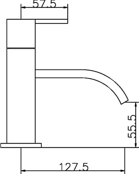 Technical image of Hudson Reed Motif Basin & Bath Shower Mixer Tap Set (Free Shower Kit).