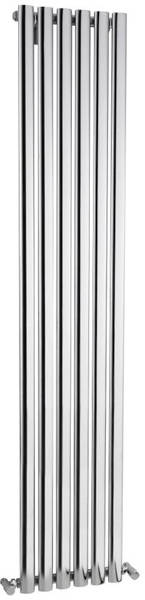 Larger image of Crown Radiators Ricochet Vertical Radiator (Chrome). 1800x350mm.