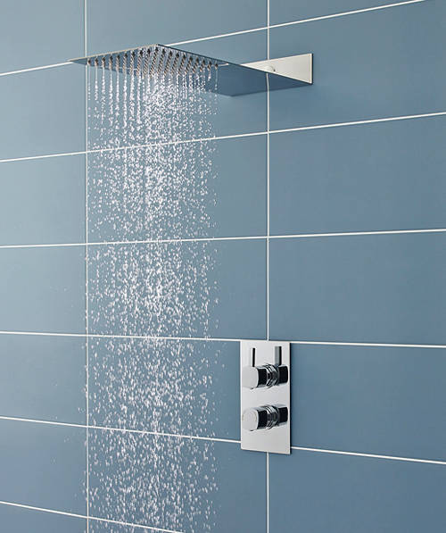 Larger image of Ultra Muse Muse Thermostatic Shower Valve With Thin Shower Kit.