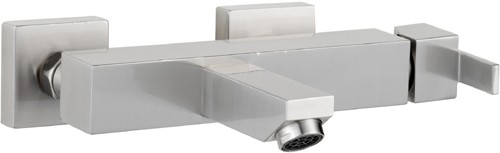Larger image of Hudson Reed Xtreme Wall Mounted Stainless Steel Bath Filler.