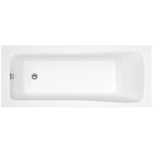 Nuie Crown Baths Linton Single Ended Acrylic Bath. 1500X700mm.