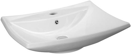 Larger image of Nuie Basins Rectangular Free Standing Basin (605x445mm).