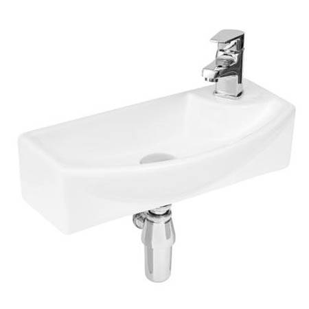Hudson Reed White Vessels Wall Hung Basin 450Mm (No Overflow).