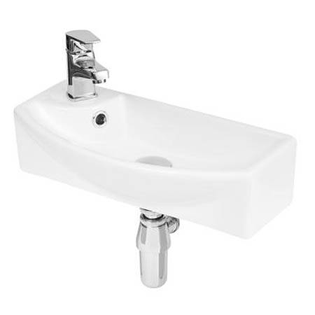 Hudson Reed White Vessels Wall Hung Basin 450Mm (With Overflow).