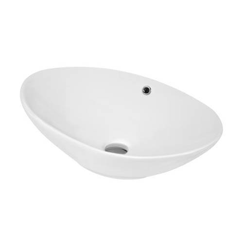 Hudson Reed White Vessels Countertop Basin 588Mm (With Overflow).