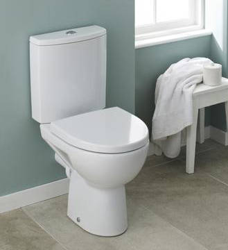 Example image of Premier Cairo Compact Toilet With Cistern & Soft Close Seat.