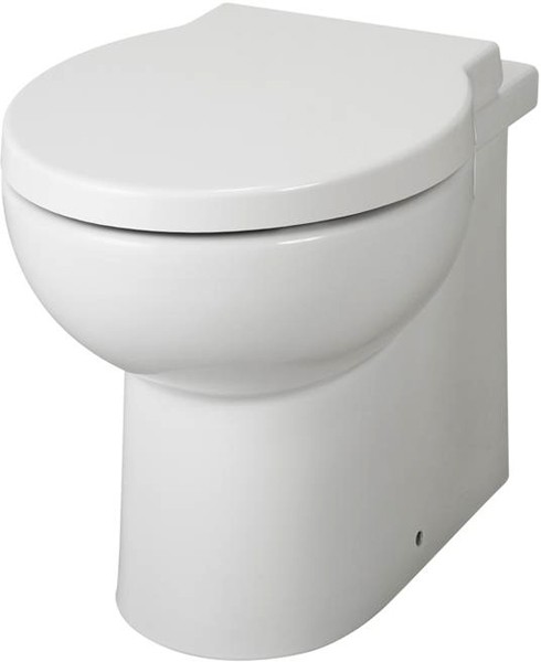 Larger image of Premier Ceramics Back to Wall Toilet Pan & Seat (BTW).