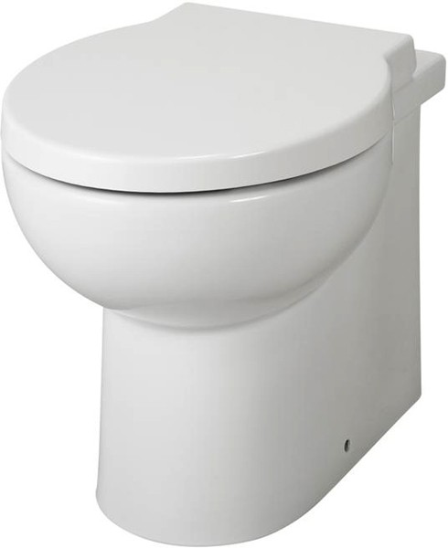 Larger image of Premier Ceramics Back to Wall Toilet Pan & Seat (BTW).