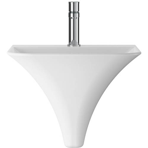 Hudson Reed White Ceramics Grace Wall Hung Basin 460Mm.