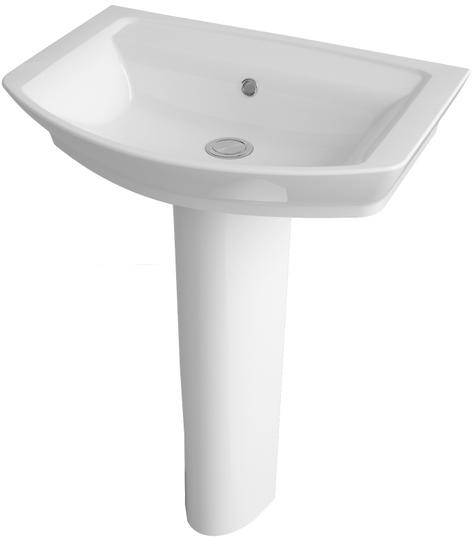 Larger image of Premier Ceramics Clara 550mm Basin & Full Pedestal.