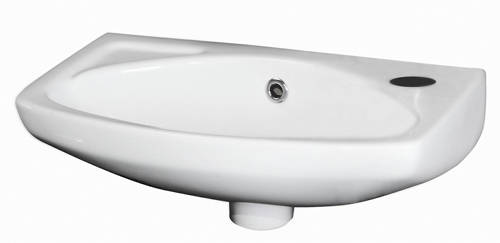 Larger image of Premier Brisbane Wall Hung Basin (450mm, 1 Tap Hole).