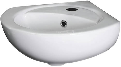 Larger image of Premier Brisbane Corner Wall Hung Basin (1 Tap Hole).