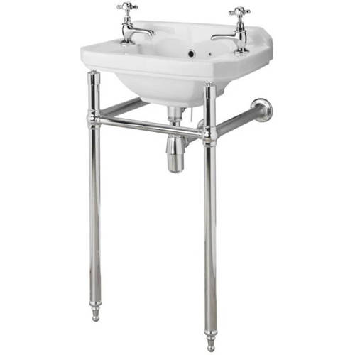 Premier Old London Richmond Traditional Washstand 745X465x368mm (Chrome).