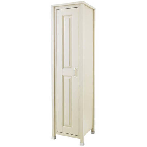 Larger image of Old London Furniture Tall Bathroom Storage Unit 450mm (Ivory).