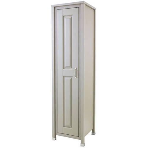 Larger image of Old London Furniture Tall Bathroom Storage Unit 450mm (Stone Grey).