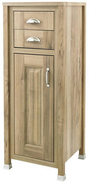 Larger image of Old London Furniture Bathroom Storage Unit 450mm (Walnut).