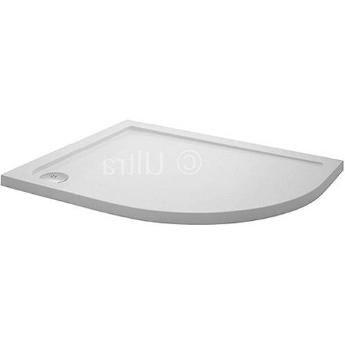 Nuie Crown Trays Low Pro Offset Quad Shower Tray. 900X760x40. Right Handed.