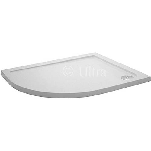 Nuie Crown Trays Low Pro Offset Quad Shower Tray. 900X800x40. Left Handed.