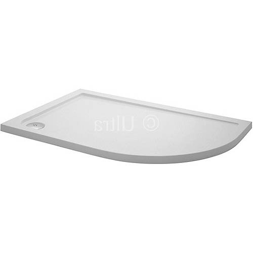 Nuie Crown Trays Low Pro Offset Quad Shower Tray. 1200X800x40. Right Hand.