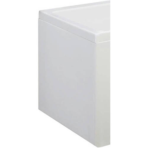 Larger image of Hudson Reed Baths 700mm End Square Shower Bath Panel (White).