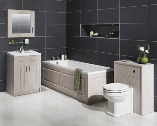 Example image of Old London York Vanity Unit & Ceramic Basin 800mm (Grey).