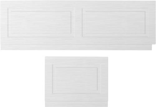 Larger image of Old London York Front Bath Panel 1700mm & End Panel 700mm (White).