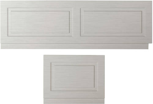 Larger image of Old London York Front Bath Panel 1700mm & End Panel 700mm (Grey).