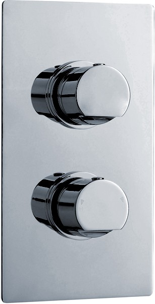 Larger image of Ultra Orion Twin Concealed Thermostatic Shower Valve (Chrome).