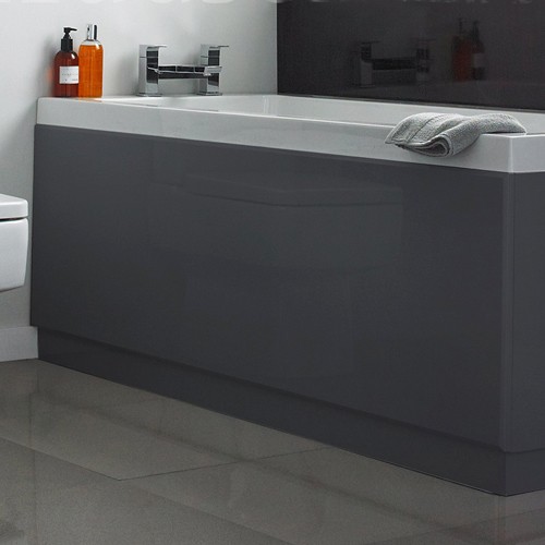 Larger image of Hudson Reed Bath Panels 1700mm Side Bath Panel (Memoir Grey, MDF).