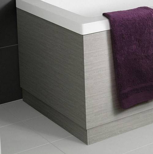 Example image of Hudson Reed Memoir Side & End Bath Panel Pack (Blonde Oak, 1700x750mm).