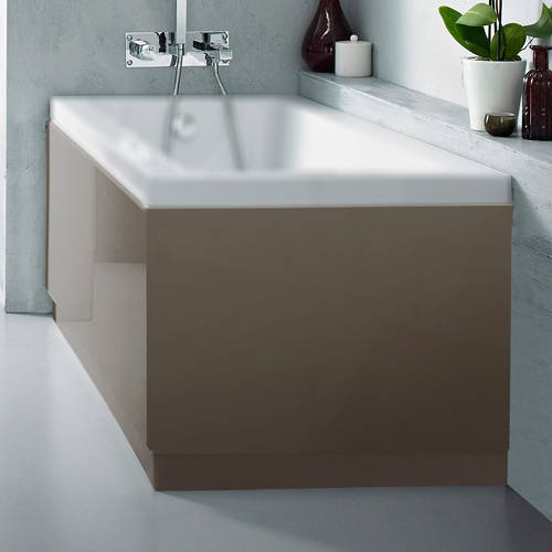 Larger image of Hudson Reed Memoir Side & End Bath Panel Pack (Cashmere, 1700x700mm).