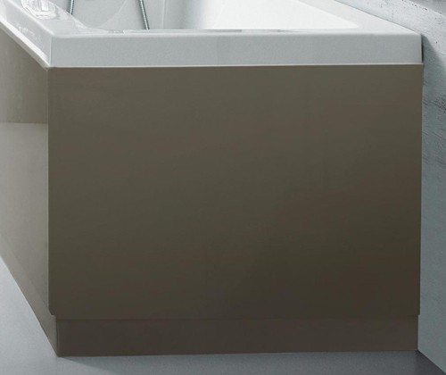 Larger image of Hudson Reed Memoir 800mm End Bath Panel & Plinth (Cashmere).