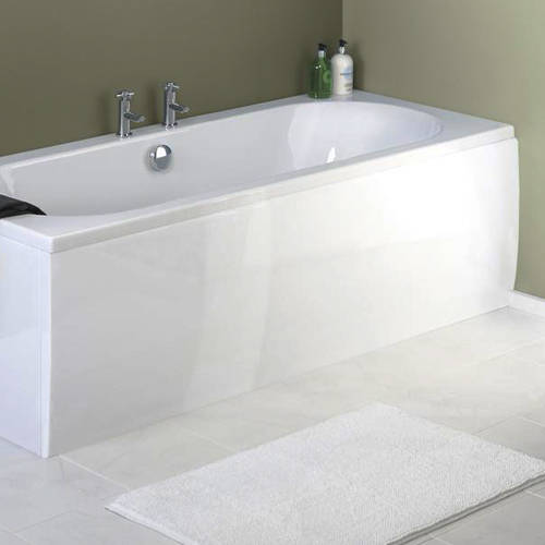 Larger image of Crown Bath Panels Acrylic White Side Bath Panel (1800mm).