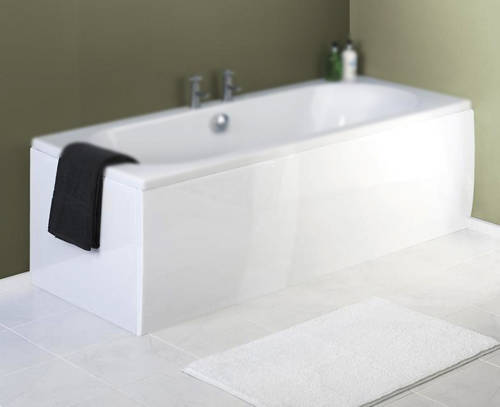 Larger image of Crown Bath Panels Side & End Bath Panel Pack (White, 1500x700mm).