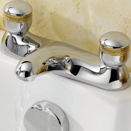 Example image of Ultra Contour 3/4" Bath filler (chrome/gold, standard valves)