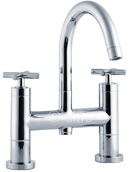 Larger image of Ultra Helix X head bath filler with small swivel spout HEX323.