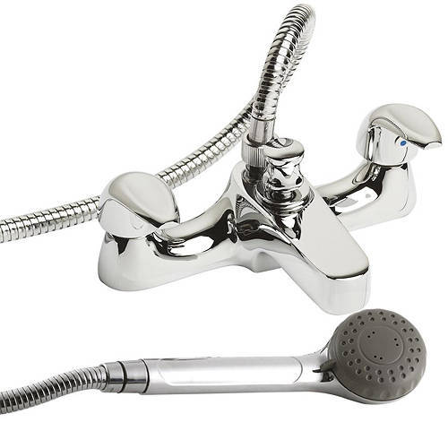 Larger image of Nuie Eon Bath shower mixer including kit