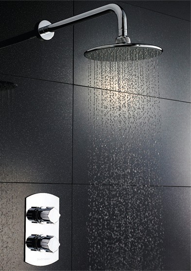 Example image of Pioneer Thermostatic Shower Valve (Polymer), Round Shower Head & Arm.