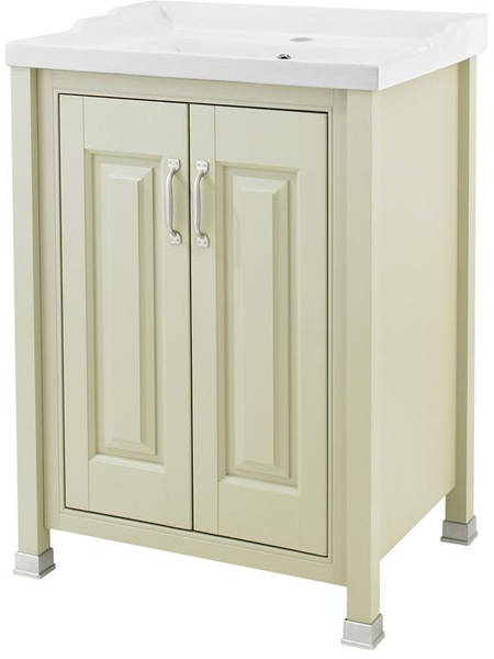 Example image of Old London Furniture 600mm Vanity & 600mm WC Unit Pack (Pistachio).