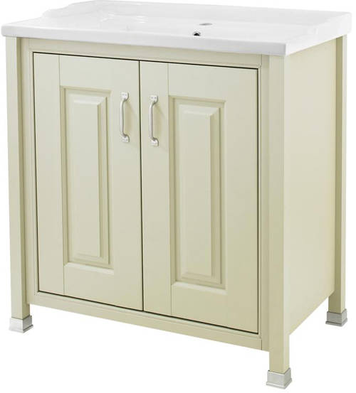 Example image of Old London Furniture 800mm Vanity & 600mm Mirror Pack (Pistachio).