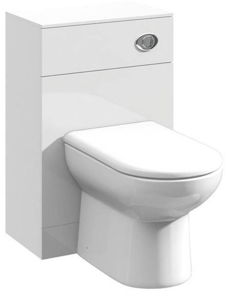 Nuie Mayford Gloss White Floor Standing Slim Wc Unit 600Mm - Image 4