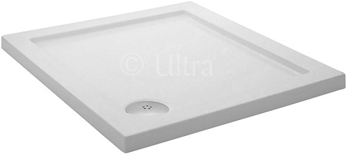 Larger image of Ultra Pearlstone Low Profile Square Shower Tray. 760x760x45mm.
