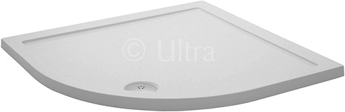 Larger image of Ultra Pearlstone Low Profile Quadrant Shower Tray. 900x900x40mm.