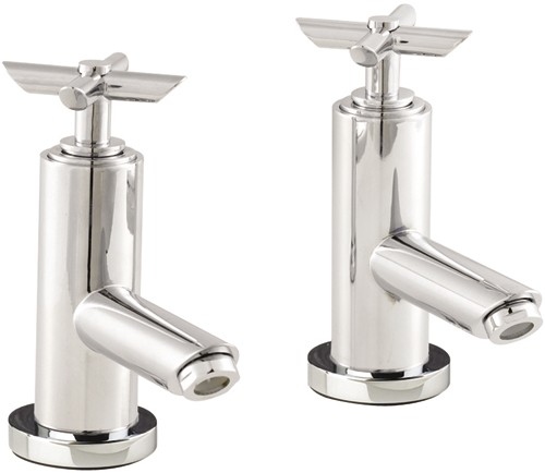 Larger image of Hudson Reed P-zazz Cross Head Bath Taps (pair).