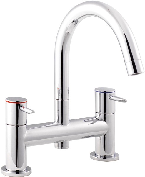 Larger image of Ultra Pixi Lever Bath Filler Tap With Swivel Spout.