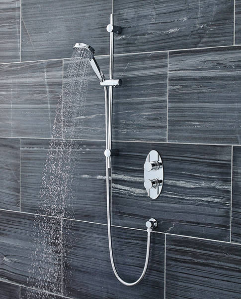 Larger image of Nuie Quest Quest Thermostatic Shower Valve & Water Saving Shower Kit.